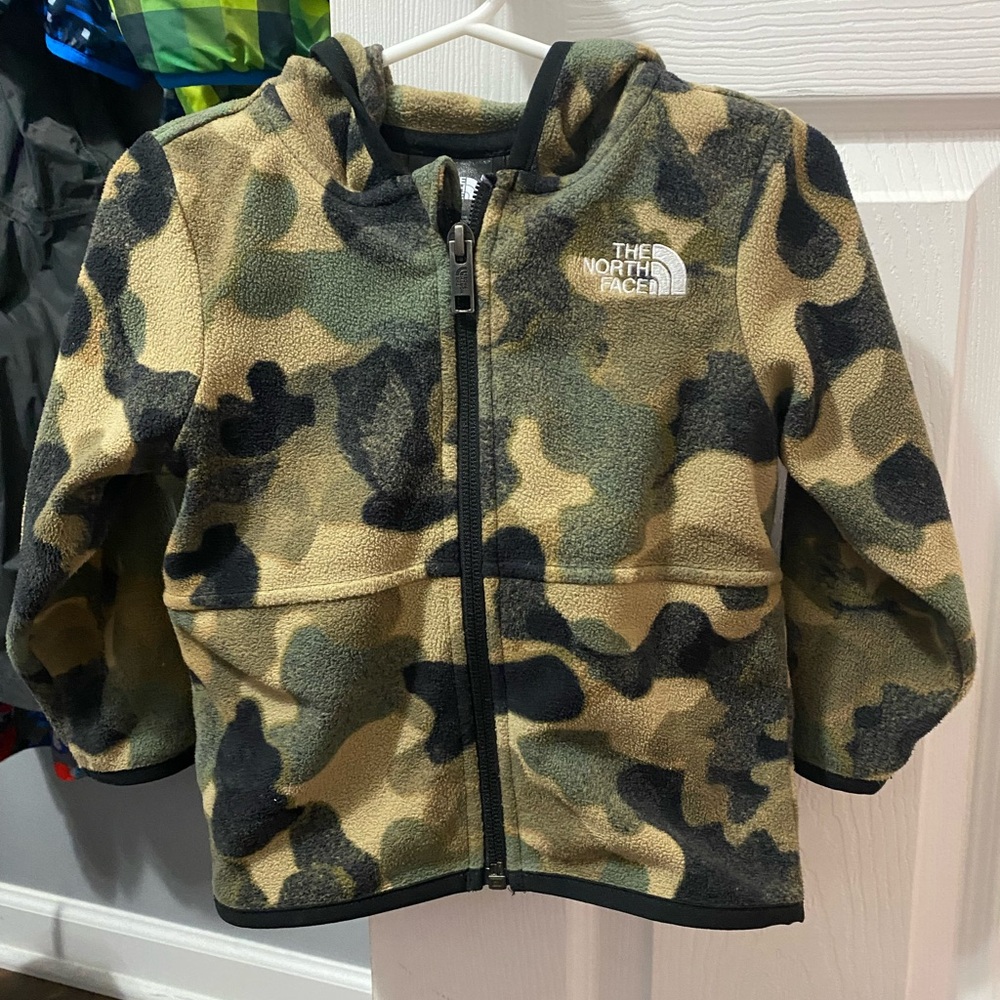 Northface camo fleece 12-18 months
